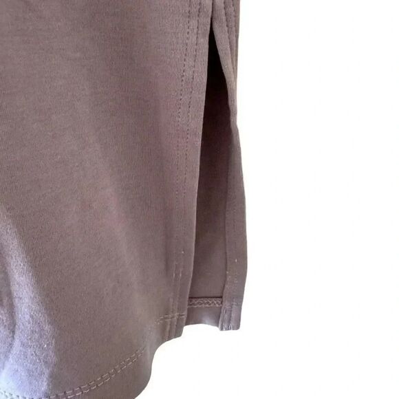 MM LAFLEUR Lavender V-Neck T Shirt Soft MIDI  Short Sleeves Dress SZ S #2207 - Picture 4 of 10